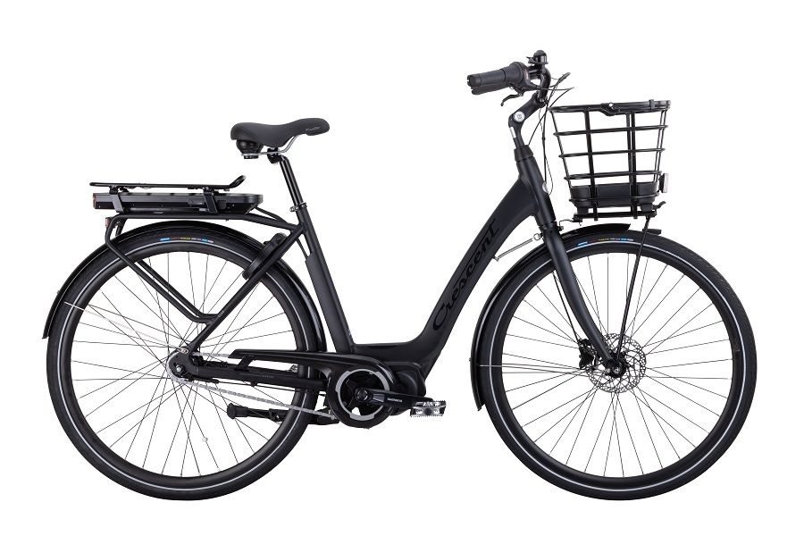 Crescent Elsa 7vxl 55cm Svart Matt Elcykel  Klassisk 2024