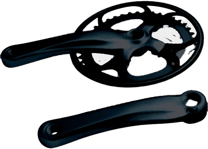 Vevarmsset Hybrid 8-Växlat (170Mm/44T/Kedjeskydd) Svart Cykel