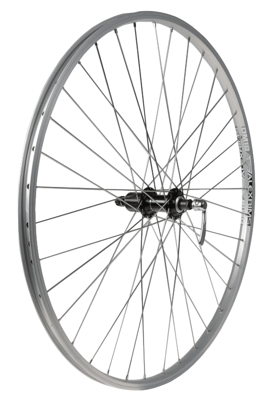 Bakhjul 8v Hybrid Silver Cykel