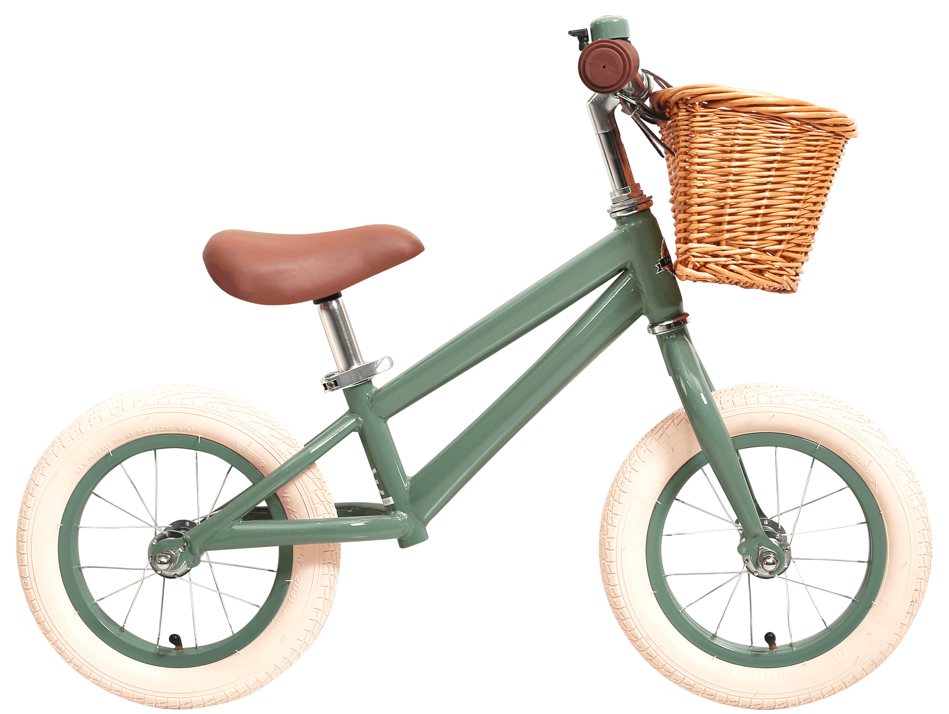 Rulla 12" Grön Cykel