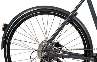 Bakskärm Hybrid Steps Dam Grå Cykel