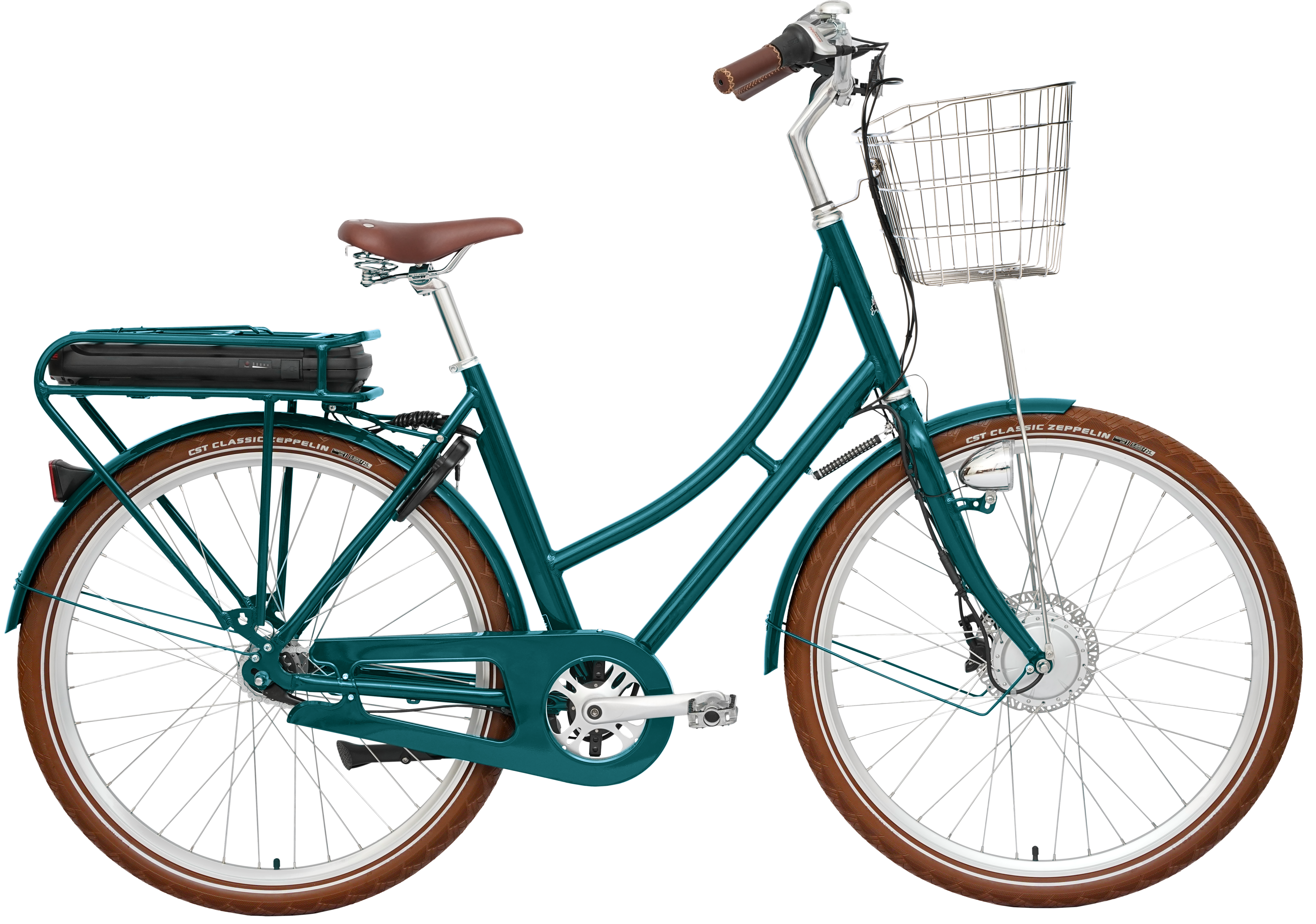 E-Prima Oceanblå Cykel