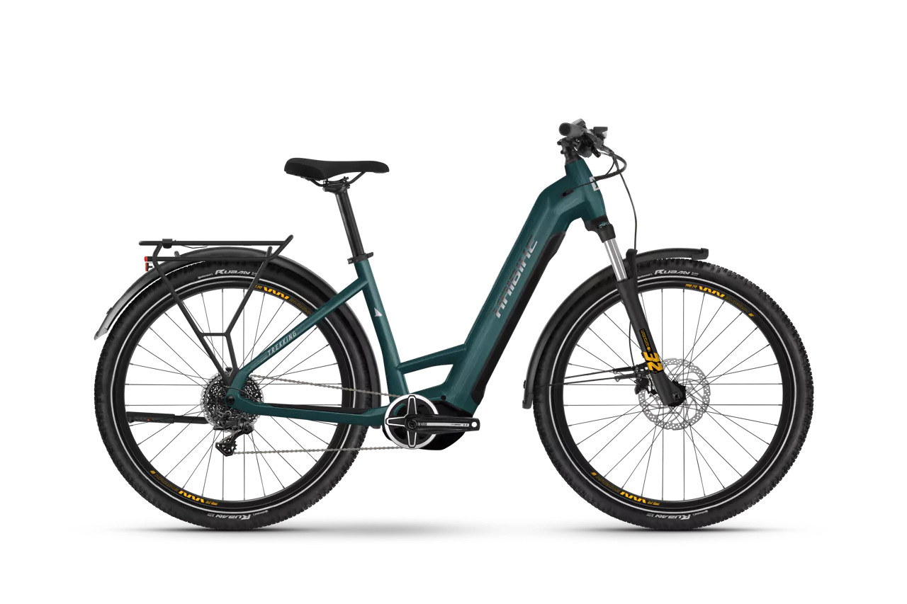 Haibike Trekking 4 Low M/45cm - Grön Elcykel  Hybrid 2024
