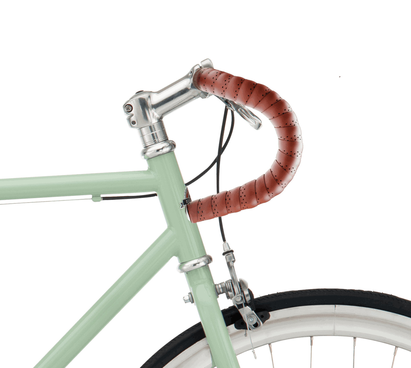 Bockstyre - Brun linda, silver metall