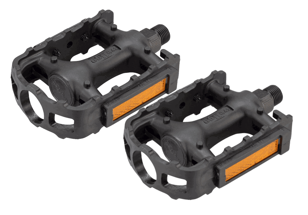 Pedaler Svart Plast (9/16)